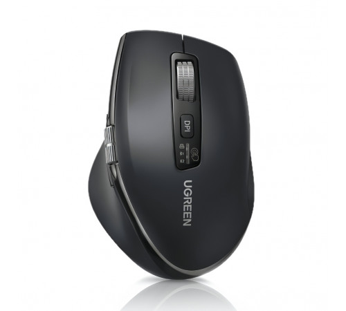 Мышь | UGREEN M751 Ergonomic | цвет: чёрный | 2.4 ГГц + Bluetooth | бесшумная